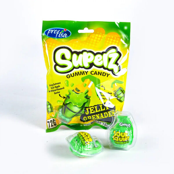 1 Grenade-Shaped Sour Gummy Candy